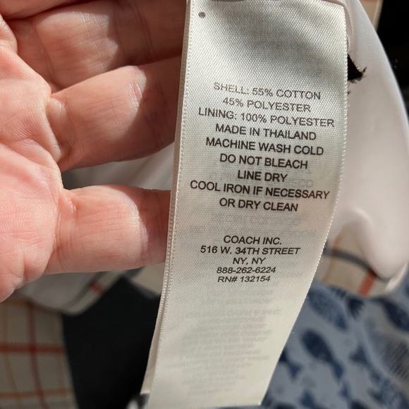 Coach women's short trench coat - Picture 6 of 12